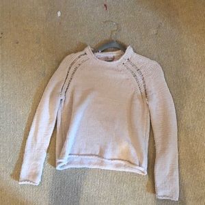 long sleeve cream sweater